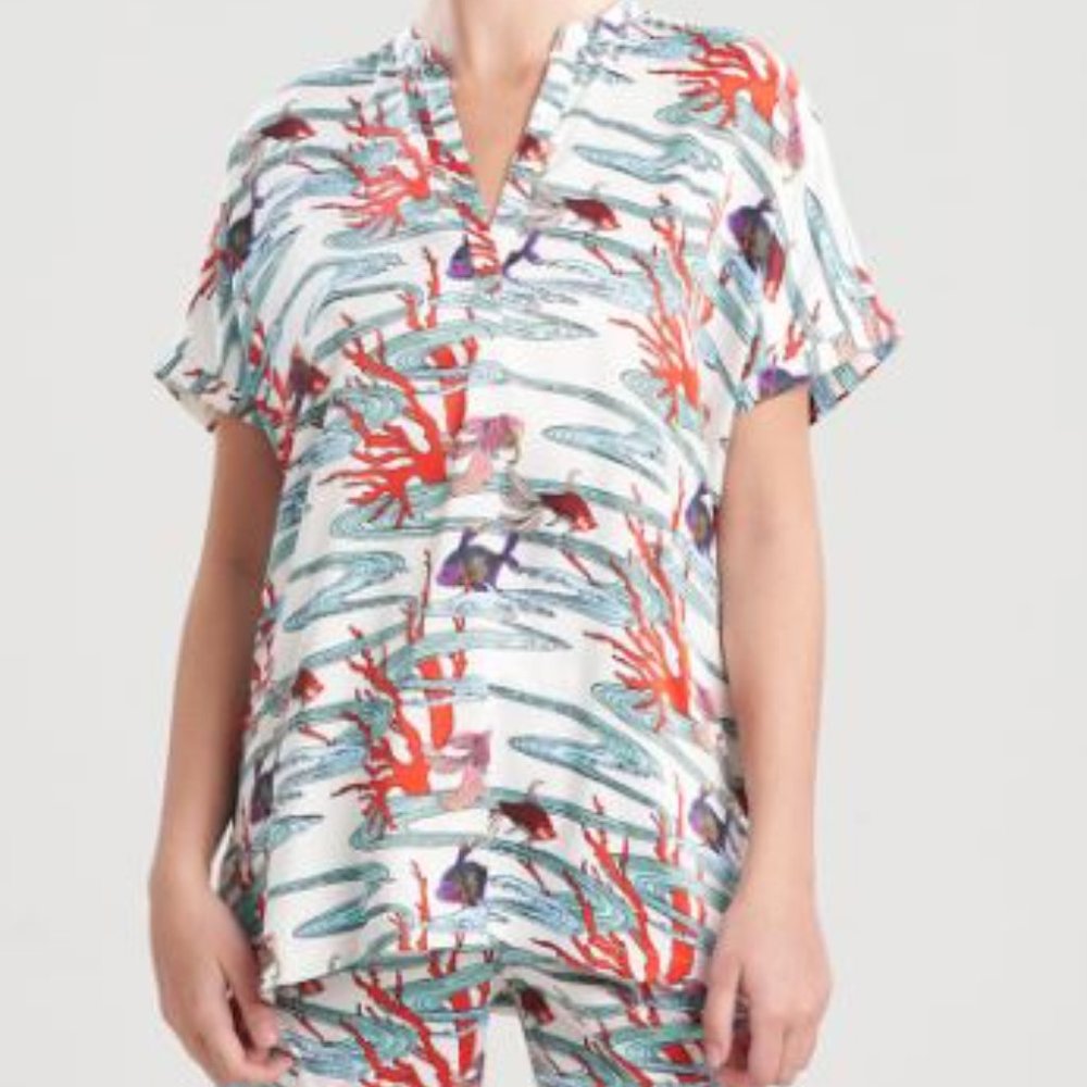 Natori Island Cove satin Pj set 3x